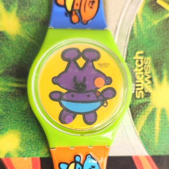 Swatch watch ALIEN BABY GG175 1998 Standard Gents Designed by Peter Marco - Picture 1 of 8